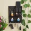 black wooden key holder