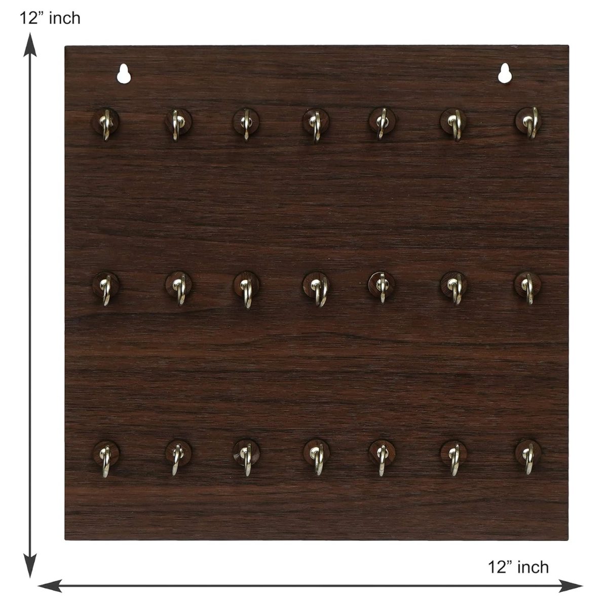 21 hooks wooden key holder