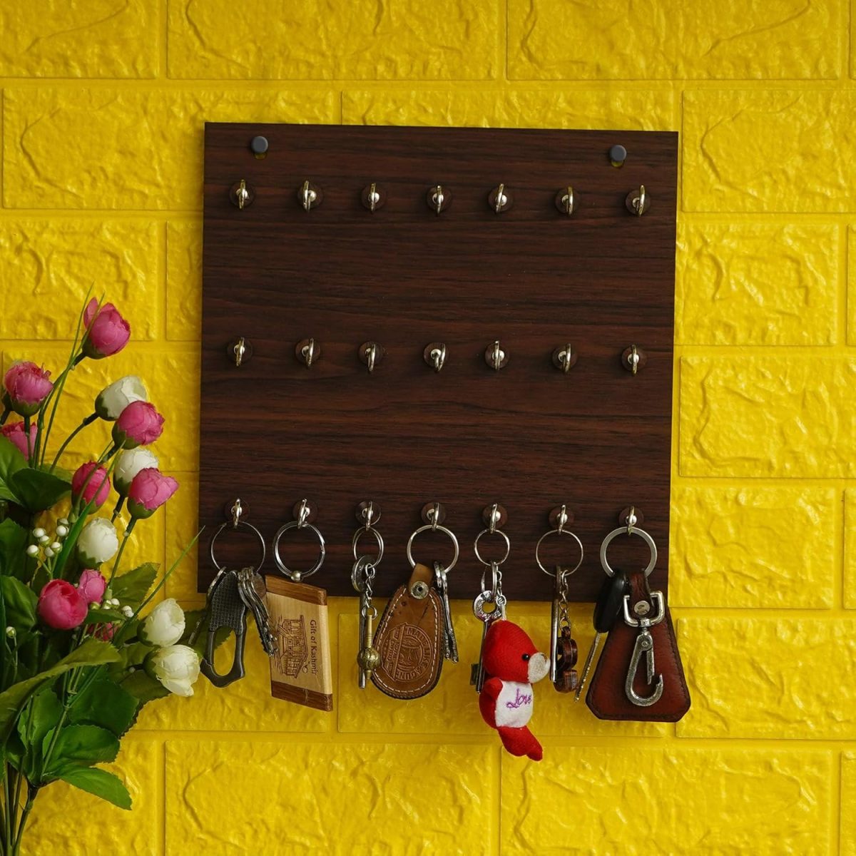 21 hooks wooden key holder 21 hooks wooden key holder
