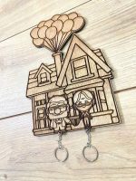 up wooden key holder