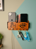 shree ram wooden key holder