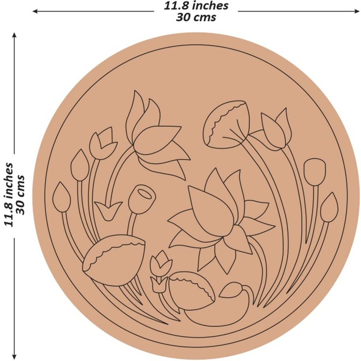 wooden flower mdf board