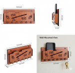 radhe wooden key holder